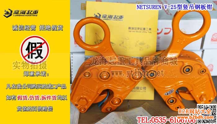 NETSUREN V-25型竖吊钢板钳条大图